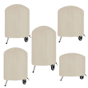 Beige BBQ Grill Cover, 210D Oxford Cloth, Waterproof Outdoor Protection