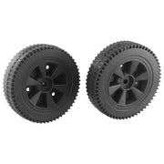 BBQ Grill Replacement Wheels, Plastic, 170mm or 177mm, 2-Pack