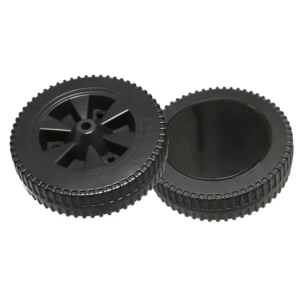 BBQ Grill Replacement Wheels, Plastic, 170mm or 177mm, 2-Pack - 170MM