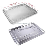Stainless Steel BBQ Food Tray for Grilled Fish, 5 Sizes