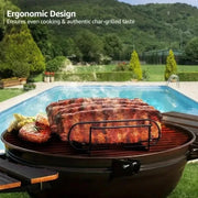Extra-Long BBQ Rib Rack, Non-Stick, 31.3cm, Carbon Steel or Electroplated