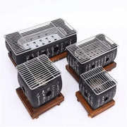 Portable Japanese/Korean Charcoal BBQ Grill, Aluminium Alloy, Uibqut B78134