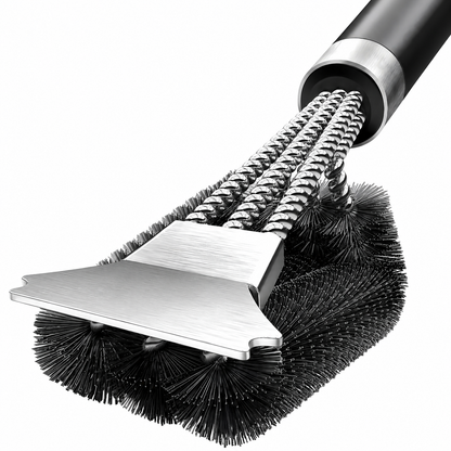 Bristle-Free Stainless Steel BBQ Grill Brush
