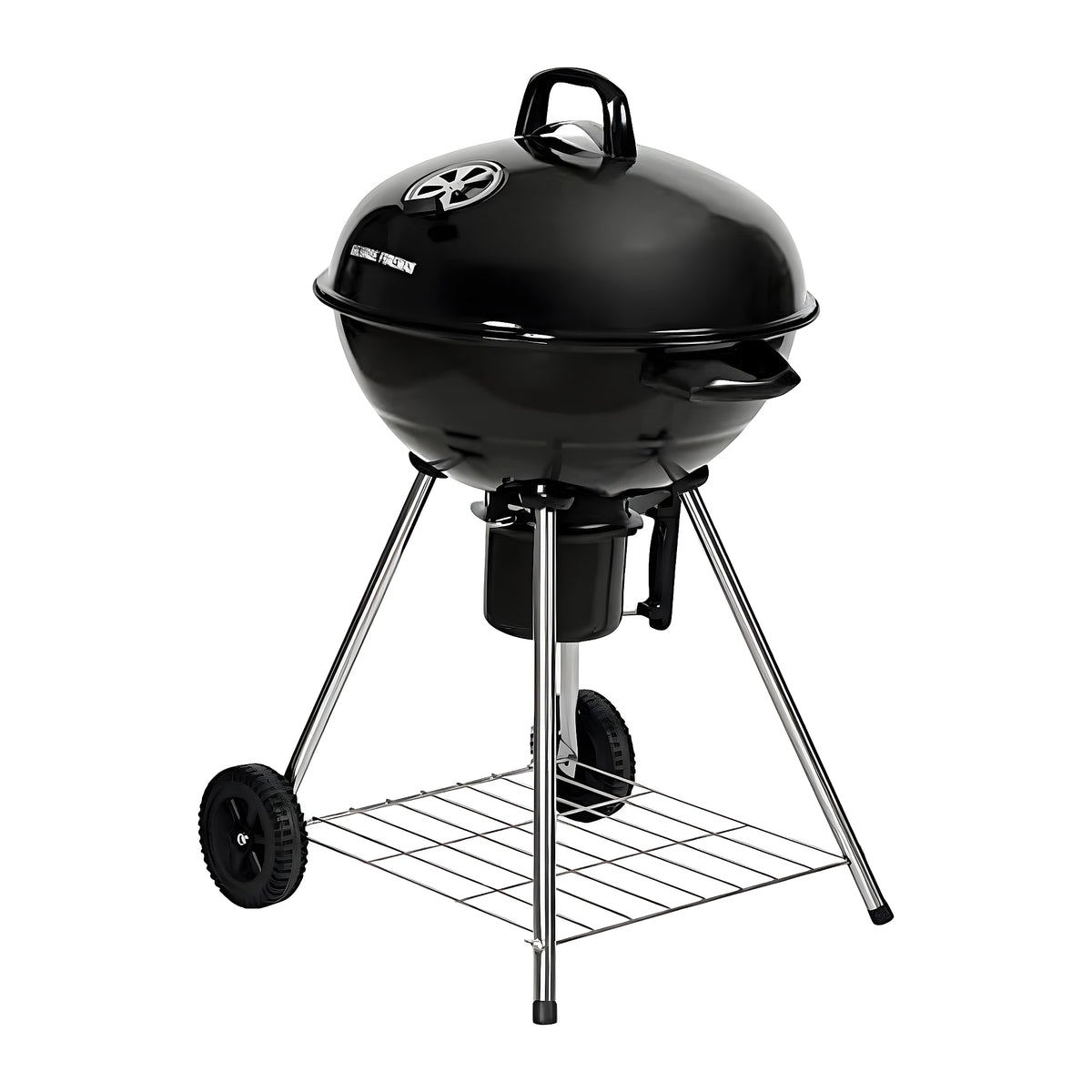 Charcoal Kettle BBQ 47.5cm Portable Stand Wheels Thermometer