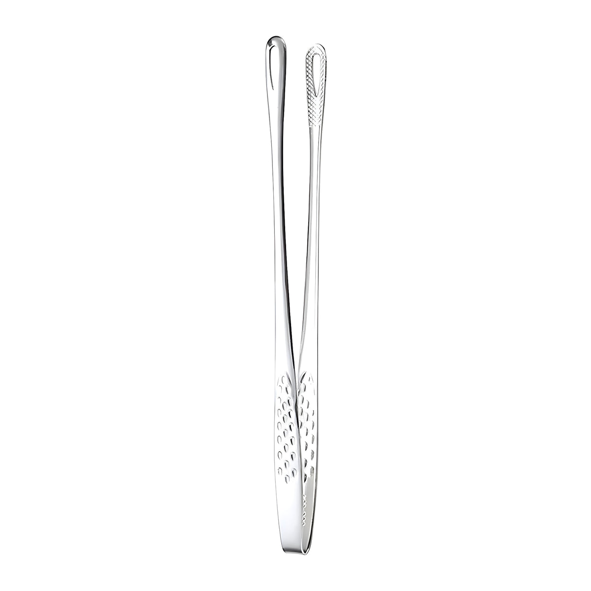 304 Stainless Steel Long-Handle BBQ Tongs with Non-Slip Grip
