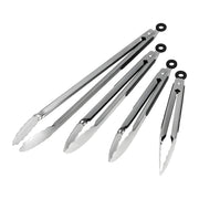 Stainless Steel BBQ Tongs, Uncoated, 9 to 16 Inch Options