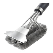 BBQ Grill Brush and Scraper with Stainless Steel Bristles, 45.8 cm