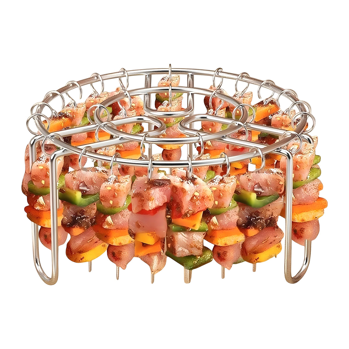 Vertical Stainless Steel BBQ Skewer Rack
