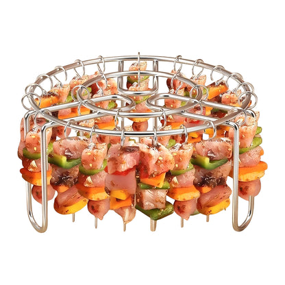 Vertical Stainless Steel BBQ Skewer Rack
