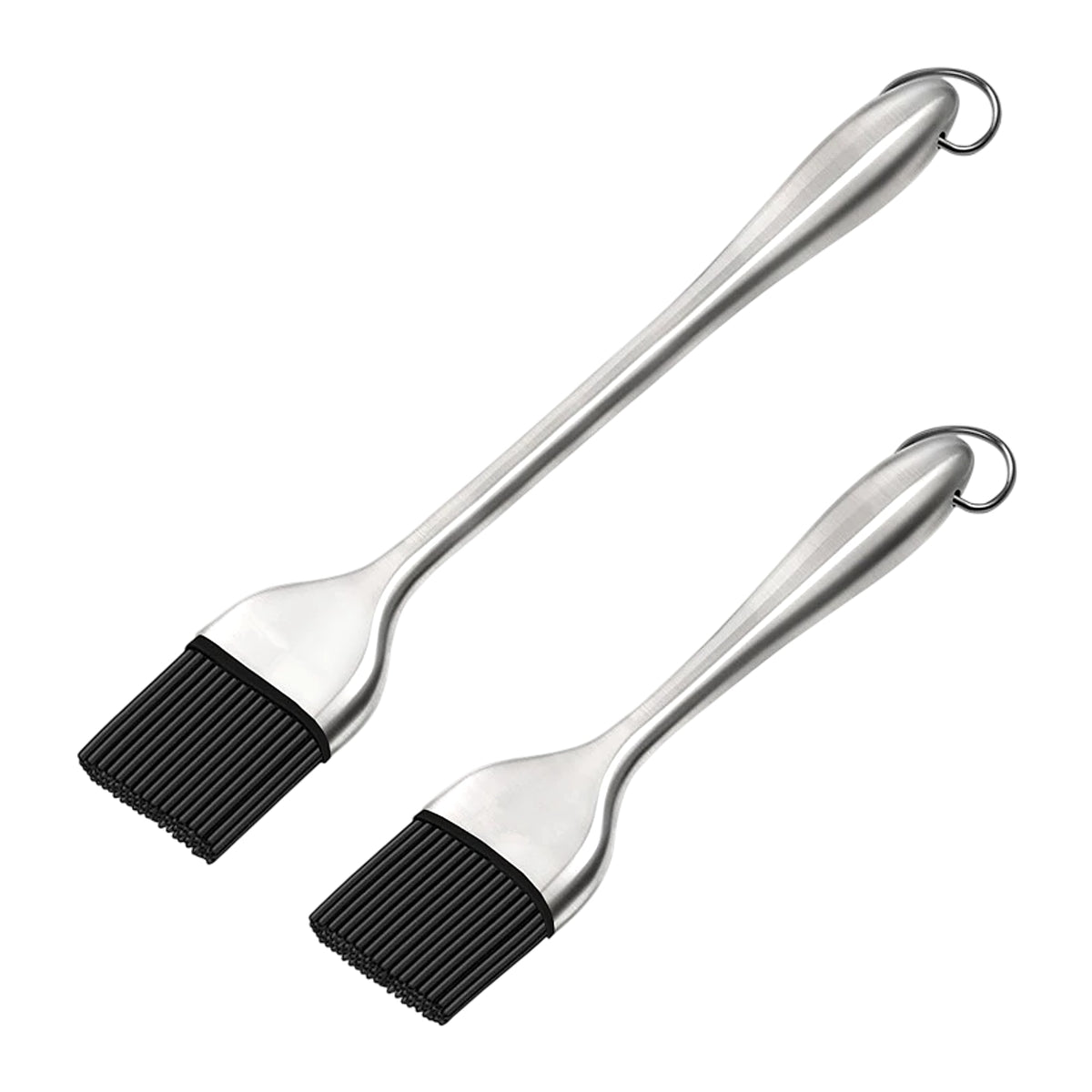 LMETJMA Silicone Basting Brush with Stainless Steel Handle
