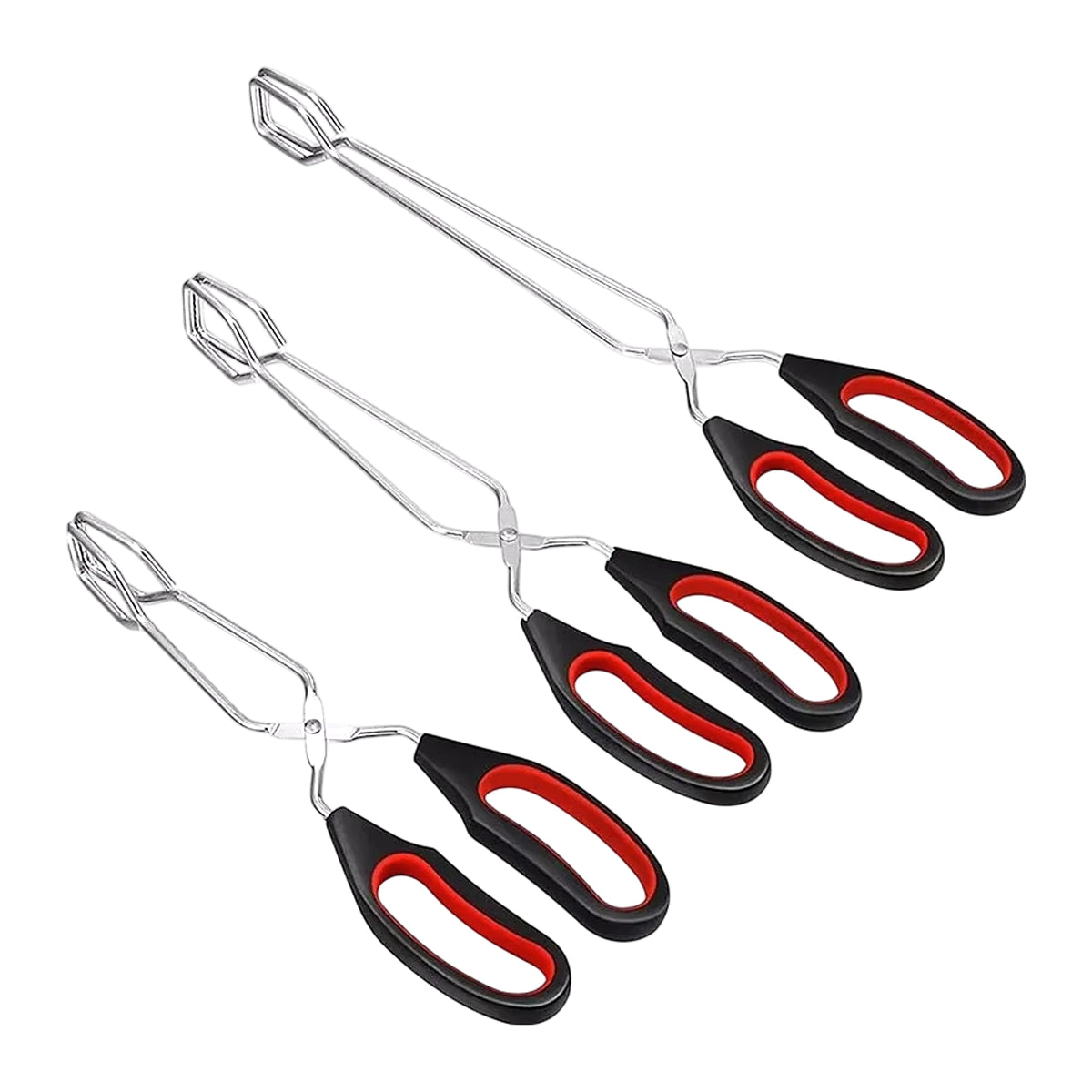Non-Slip Scissor BBQ Tongs – 3 Sizes