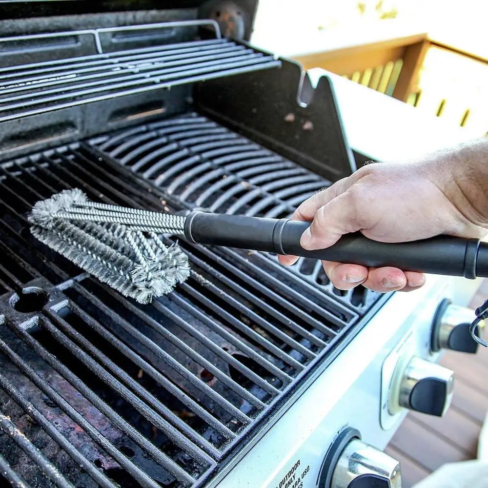 New Kitchen Accessories BBQ Grill Brush and Scraper Barbecue Kit Cleaning Brush