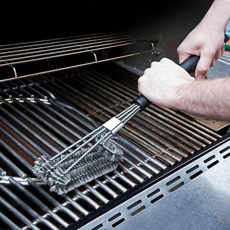 New Kitchen Accessories BBQ Grill Brush and Scraper Barbecue Kit Cleaning Brush