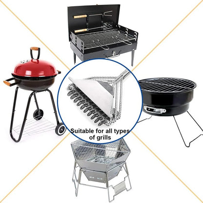 New Kitchen Accessories BBQ Grill Brush and Scraper Barbecue Kit Cleaning Brush