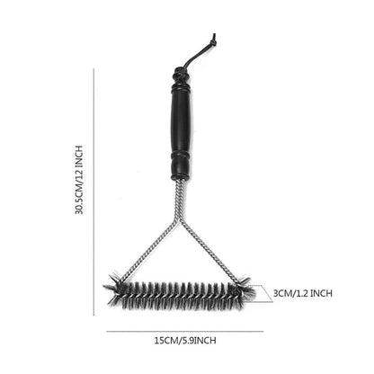 New Kitchen Accessories BBQ Grill Brush and Scraper Barbecue Kit Cleaning Brush  - 12 inch brush