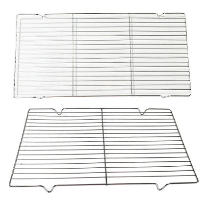 1PCS Stainless Steel Mat Net Grid Shape Rectangle Grill Grilling Mesh Net BBQ To