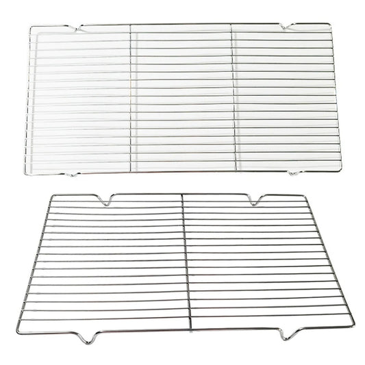 1PCS Stainless Steel Mat Net Grid Shape Rectangle Grill Grilling Mesh Net BBQ To
