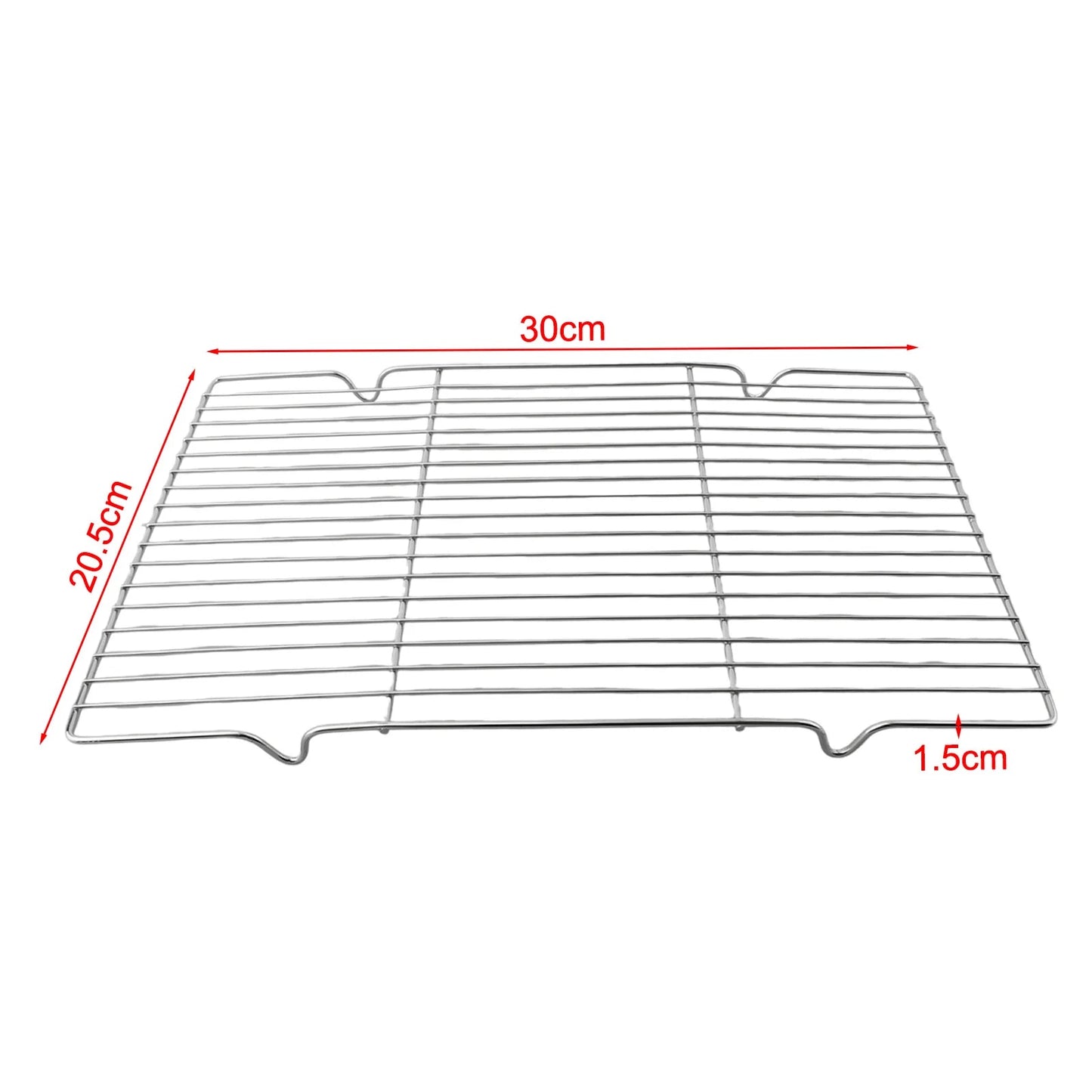 1PCS Stainless Steel Mat Net Grid Shape Rectangle Grill Grilling Mesh Net BBQ To