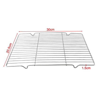 1PCS Stainless Steel Mat Net Grid Shape Rectangle Grill Grilling Mesh Net BBQ To
