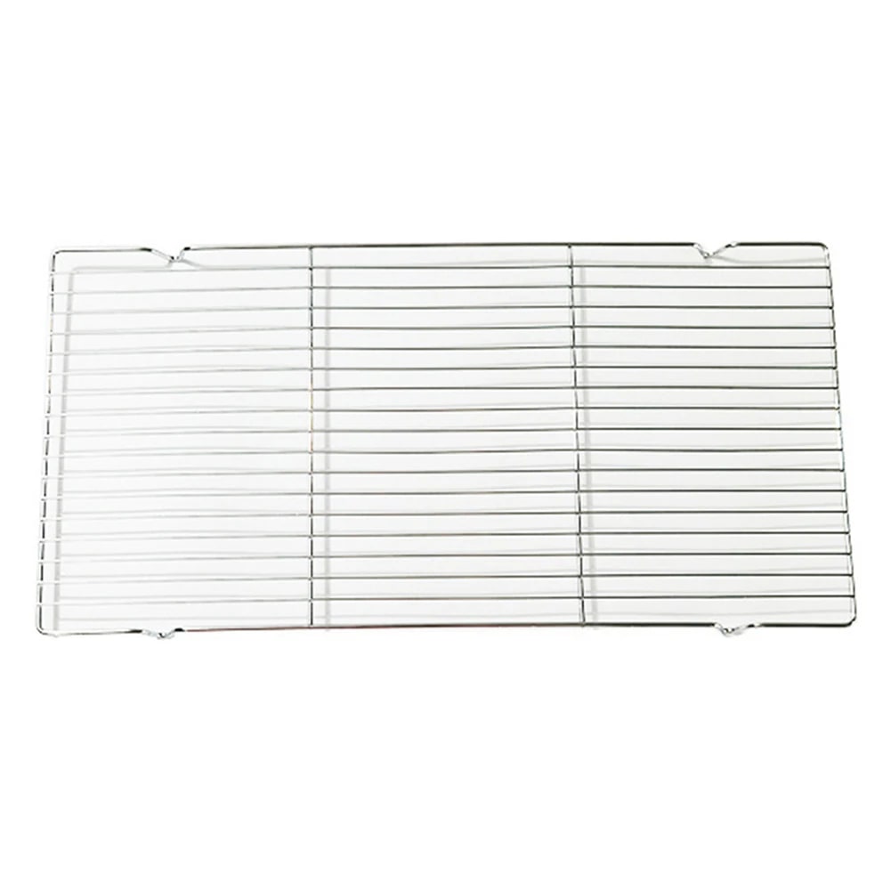 1PCS Stainless Steel Mat Net Grid Shape Rectangle Grill Grilling Mesh Net BBQ To - L