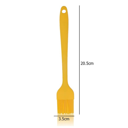 LMETJMA Silicone Basting Brush Upgrade Heat Resistant Pastry Brush Oil Brush For - YELLOW