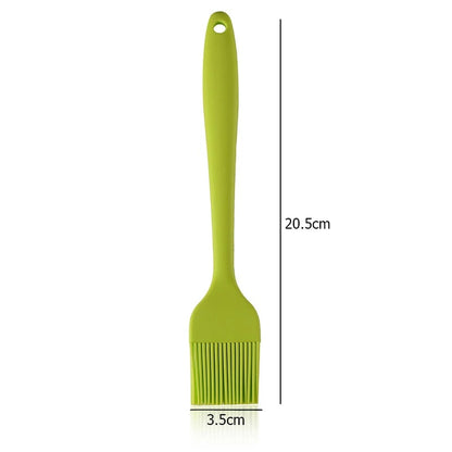 LMETJMA Silicone Basting Brush Upgrade Heat Resistant Pastry Brush Oil Brush For - green