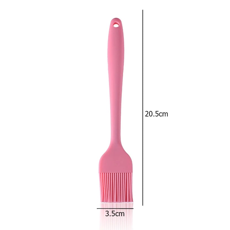 LMETJMA Silicone Basting Brush Upgrade Heat Resistant Pastry Brush Oil Brush For - Pink