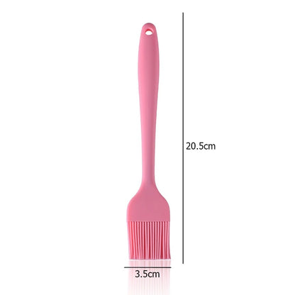 LMETJMA Silicone Basting Brush Upgrade Heat Resistant Pastry Brush Oil Brush For - Pink