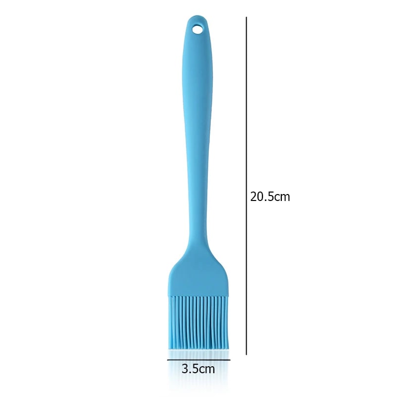 LMETJMA Silicone Basting Brush Upgrade Heat Resistant Pastry Brush Oil Brush For - Blue