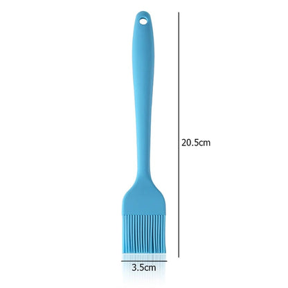 LMETJMA Silicone Basting Brush Upgrade Heat Resistant Pastry Brush Oil Brush For - Blue