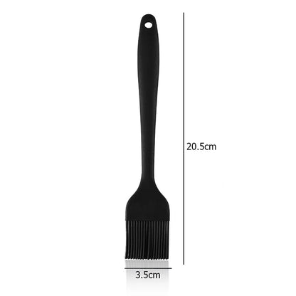 LMETJMA Silicone Basting Brush Upgrade Heat Resistant Pastry Brush Oil Brush For - black