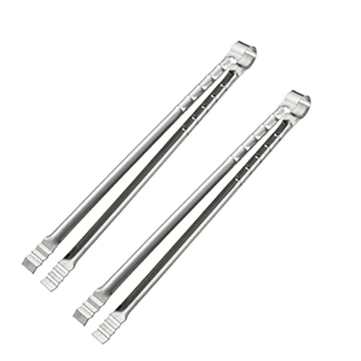 17.7Inch Extra Long Grilling Tongs Food Clip Charcoal Fire Barbecues BBQ Tongs C - 2pcs