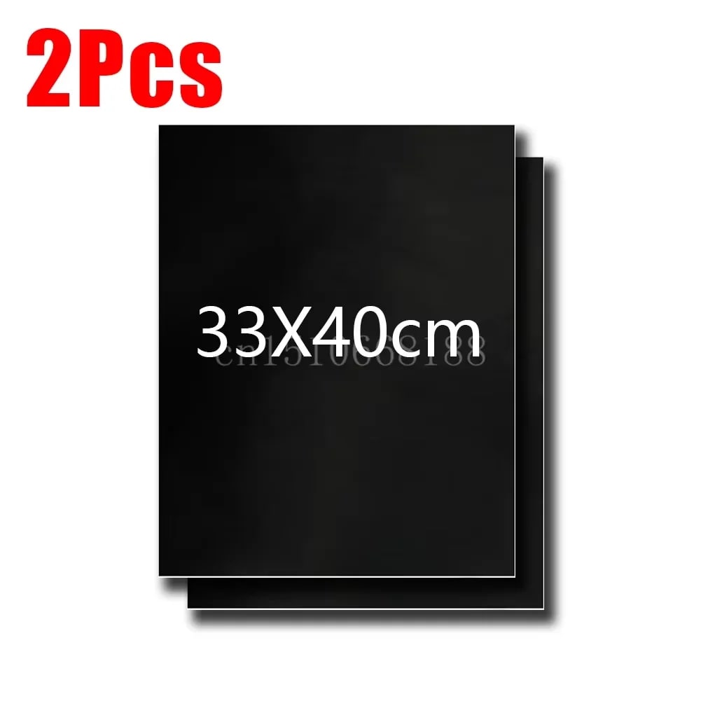 1-6Pcs BBQ Grill Mat Non-stick Mat Heat Resistant Grill Mat Outdoor Baking Reusa - 2Pcs 33x40cm
