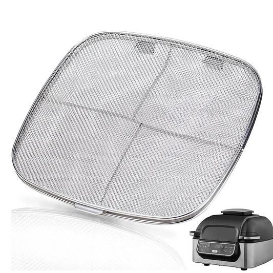 Stainless Steel Splatter Shield For AG301 Reusable 5-in-1 Indoor Grill - Silver
