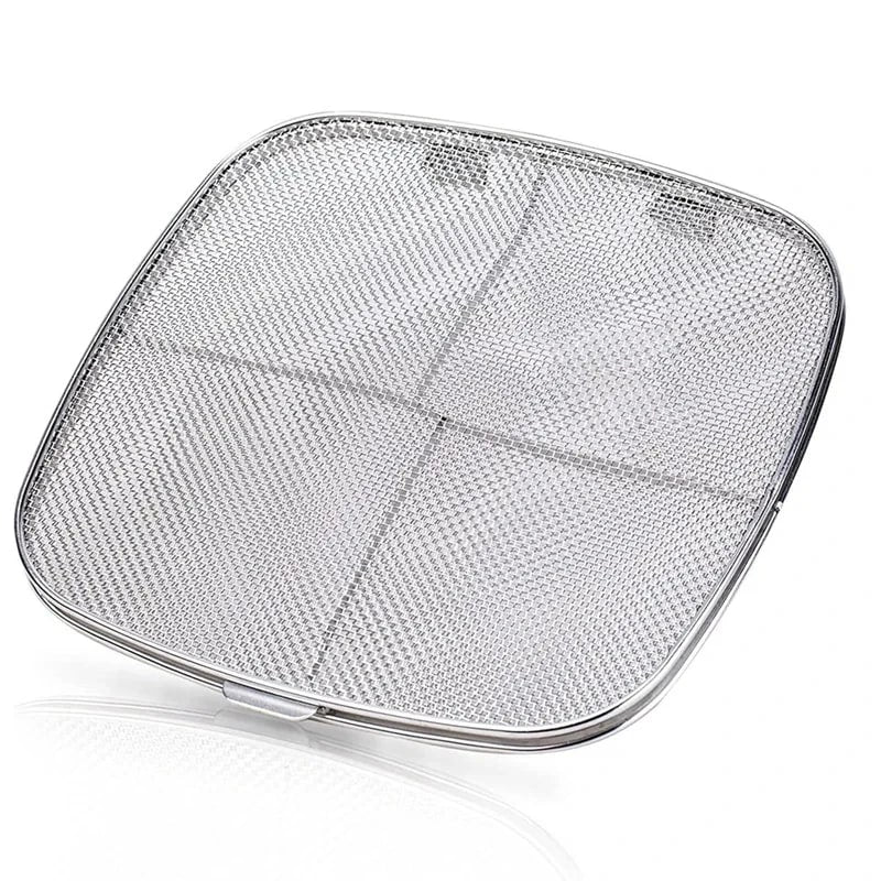 Stainless Steel Splatter Shield For AG301 Reusable 5-in-1 Indoor Grill - Silver