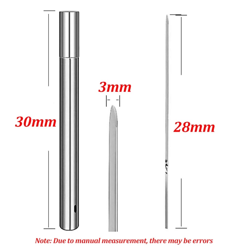 10/20Pcs Stainless Steel Barbecue Skewer Reusable Flat BBQ Needle Stick Barbecue
