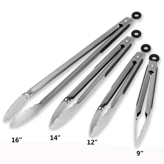 1Pcs BBQ Grill Tongs Salad Steak Spaghetti Candy Charcoal Meat Stainless Steel C
