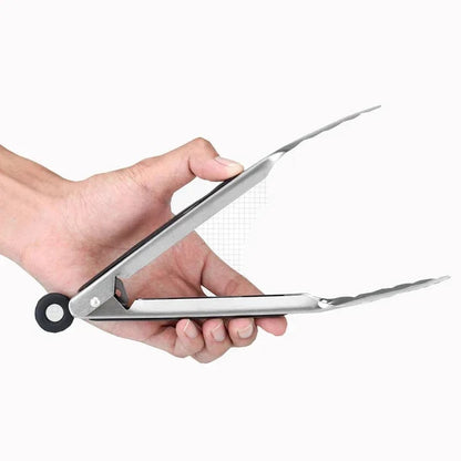 1Pcs BBQ Grill Tongs Salad Steak Spaghetti Candy Charcoal Meat Stainless Steel C