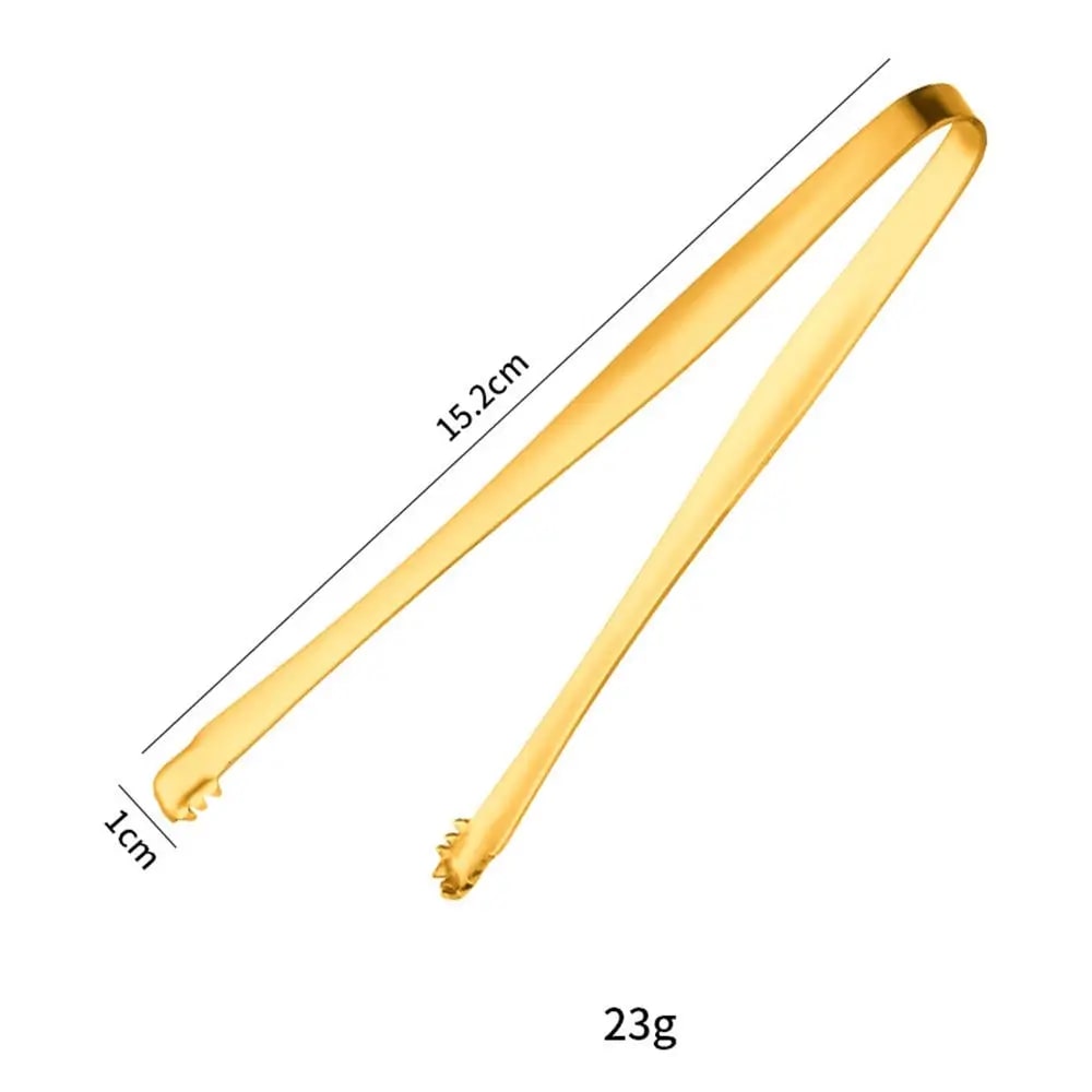 Grill Tongs Meat Culinary Nippers Camping Dishes Stainless Bruseptsy For Food Ki - Gold