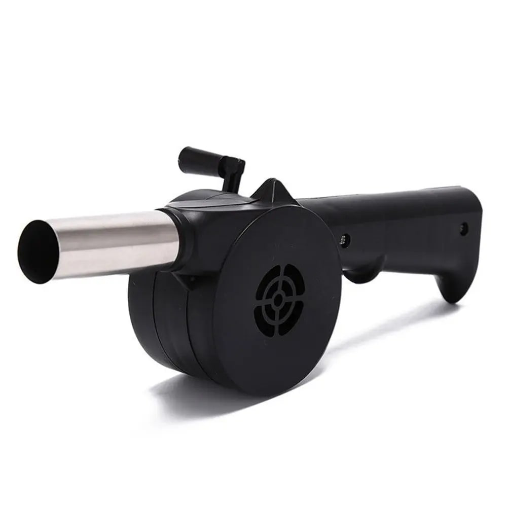 LMETJMA Hand BBQ Fan Outdoor BBQ Fan Air Blower For Barbecue Picnic Manual Crank