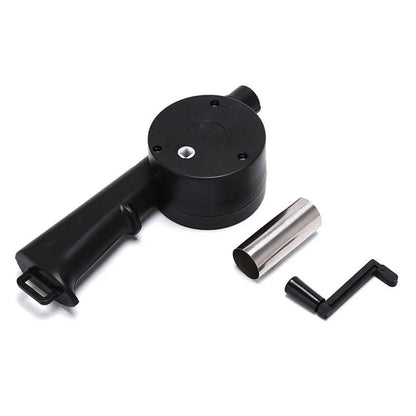 LMETJMA Hand BBQ Fan Outdoor BBQ Fan Air Blower For Barbecue Picnic Manual Crank