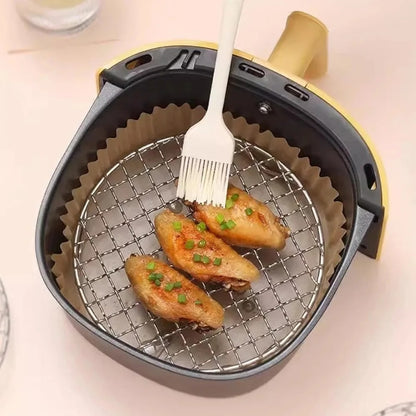 Portable Round Air Fryer Rack Stainless Steel Stackable Grid Grill with Foot Coo