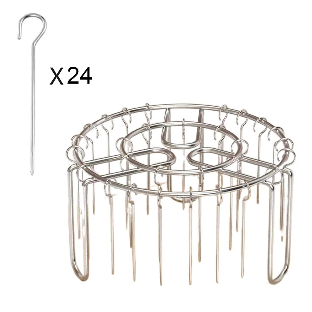 Stainless Steel Vertical Grill Rack Detachable String Grill Vertical Barbecue Sk - 24