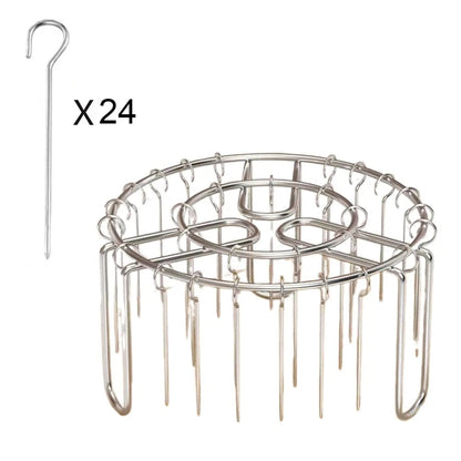 Stainless Steel Vertical Grill Rack Detachable String Grill Vertical Barbecue Sk - 24