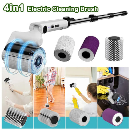 BBQ Grill Brush 3-Speed Settings Electric Grill Brush,180° Adjustable Head,90 Mi - White