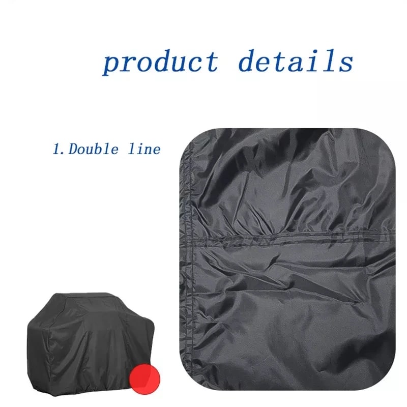 Black Waterproof BBQ Cover Outdoor BBQ Accessories Grill Cover Anti Dust Rain Ga