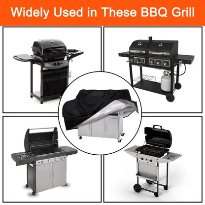 Black Waterproof BBQ Cover Outdoor BBQ Accessories Grill Cover Anti Dust Rain Ga