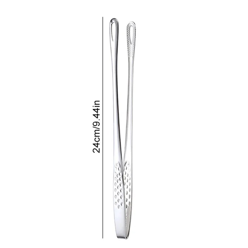 304 Stainless Steel Long-Handle BBQ Tongs with Non-Slip Grip – product image 11