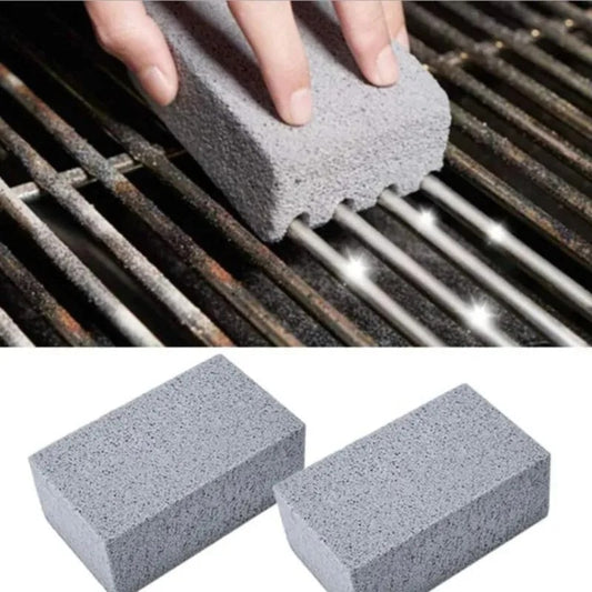 BBQ Grill Cleaning Stone & Handle – 1 Piece – product image 1