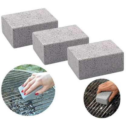 BBQ Grill Cleaning Stone & Handle – 1 Piece – product image 2